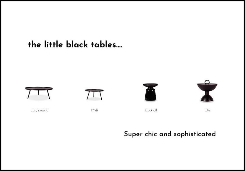 Little Black Tables