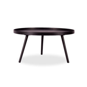 Black Round Coffee Table-Midi