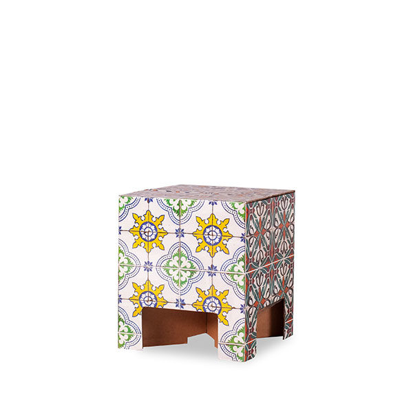 Cardboard stool tile