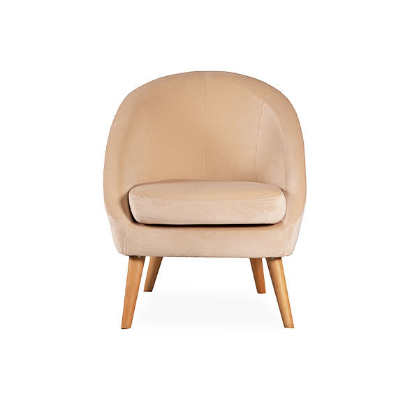 Hub chair cream front