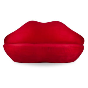 Lips sofa red