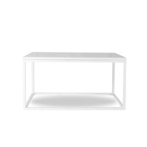 Metal frame coffee table white front