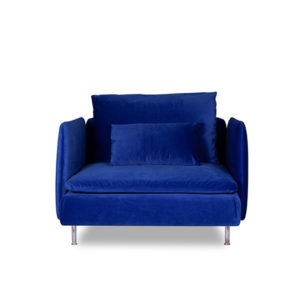 Sectional Armchair Cobalt Blue