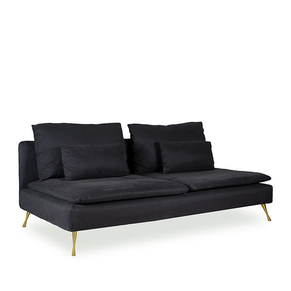 Sectional sofa grey Velvet