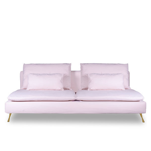 Sectional sofa Pink Velvet
