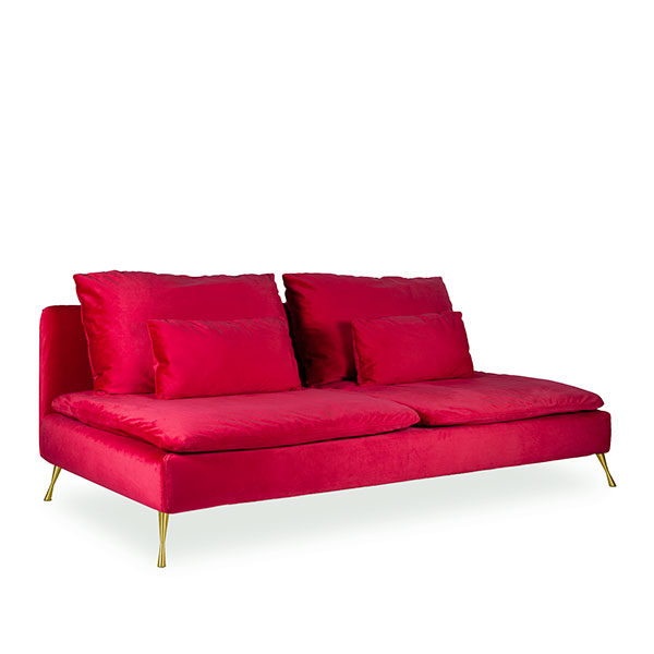 Sectional sofa Red Velvet