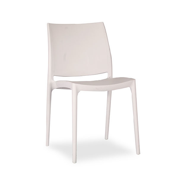 Stax Chair White Angle