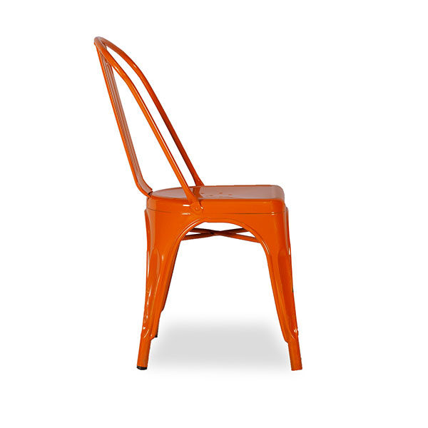 Tolix Chair Orange Side