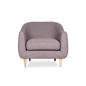 Tubby Armchair Grey Front
