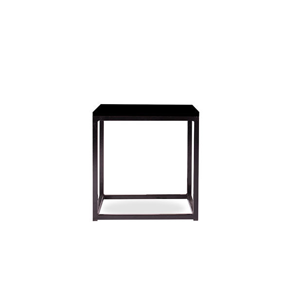 Metal Frame Side Table Black