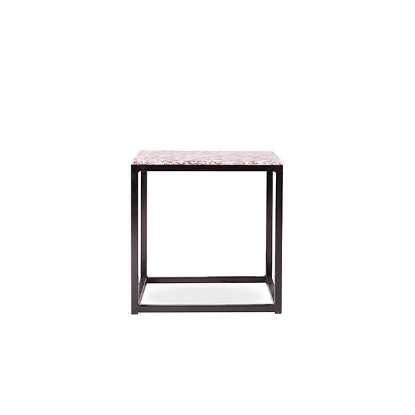 Metal Frame Side Table Black