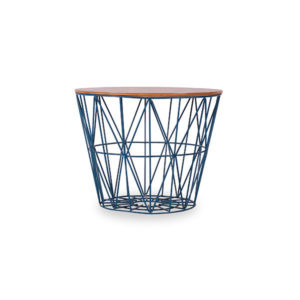Wire basket blue